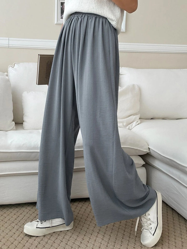 Fluid Silk-Blend Trousers