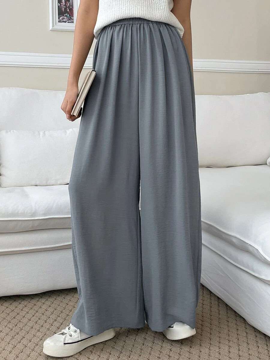 Fluid Silk-Blend Trousers