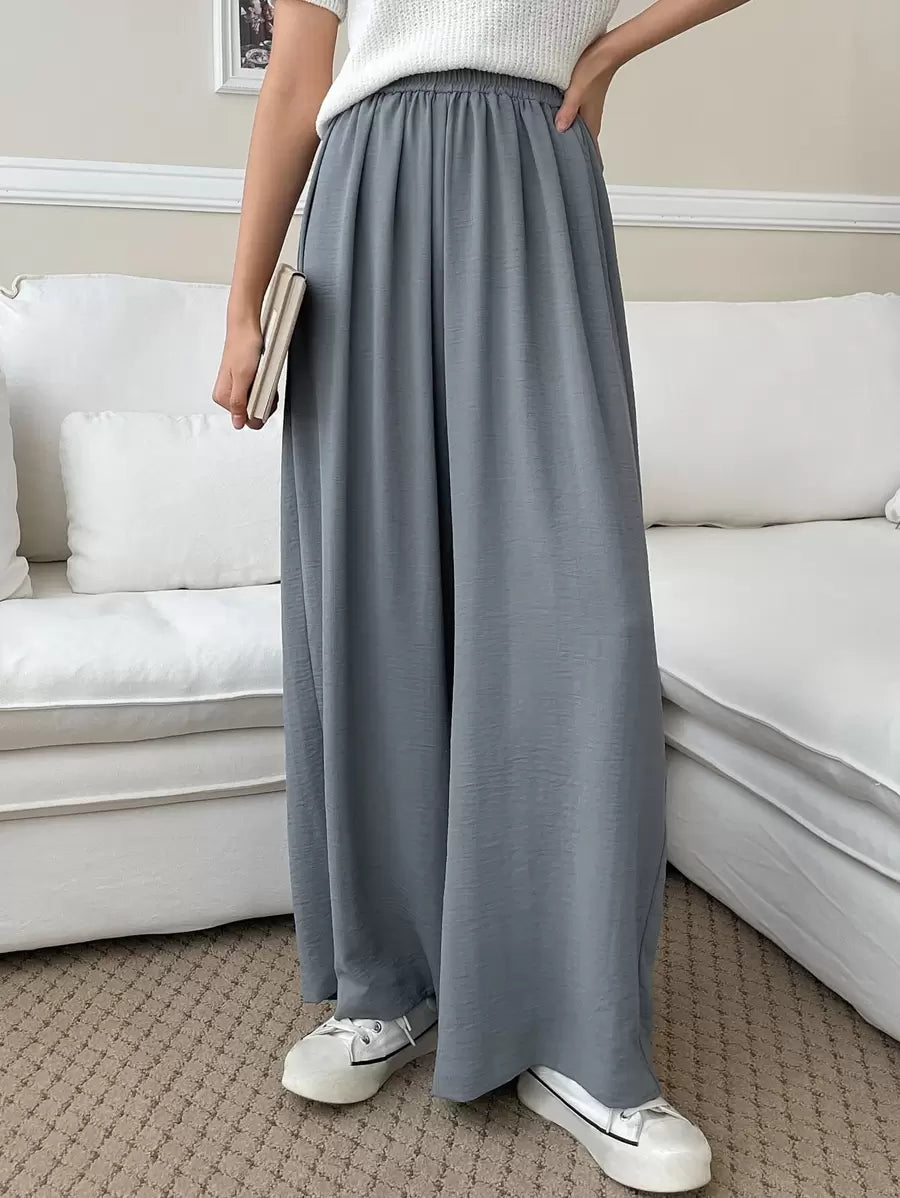 Fluid Silk-Blend Trousers