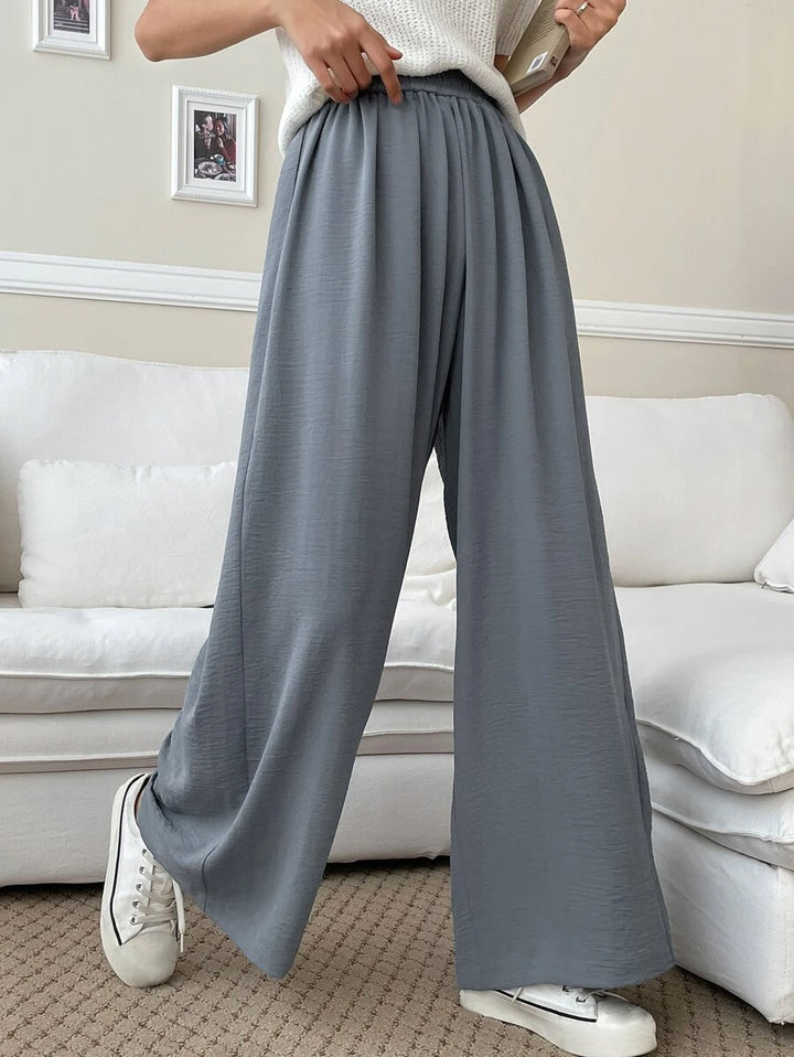 Fluid Silk-Blend Trousers