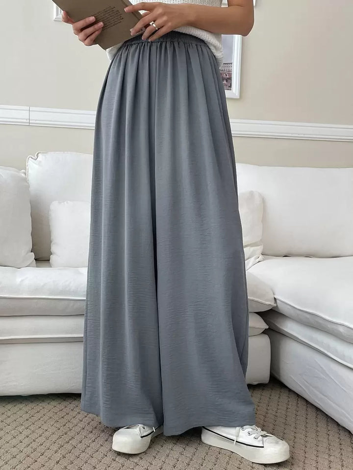 Fluid Silk-Blend Trousers