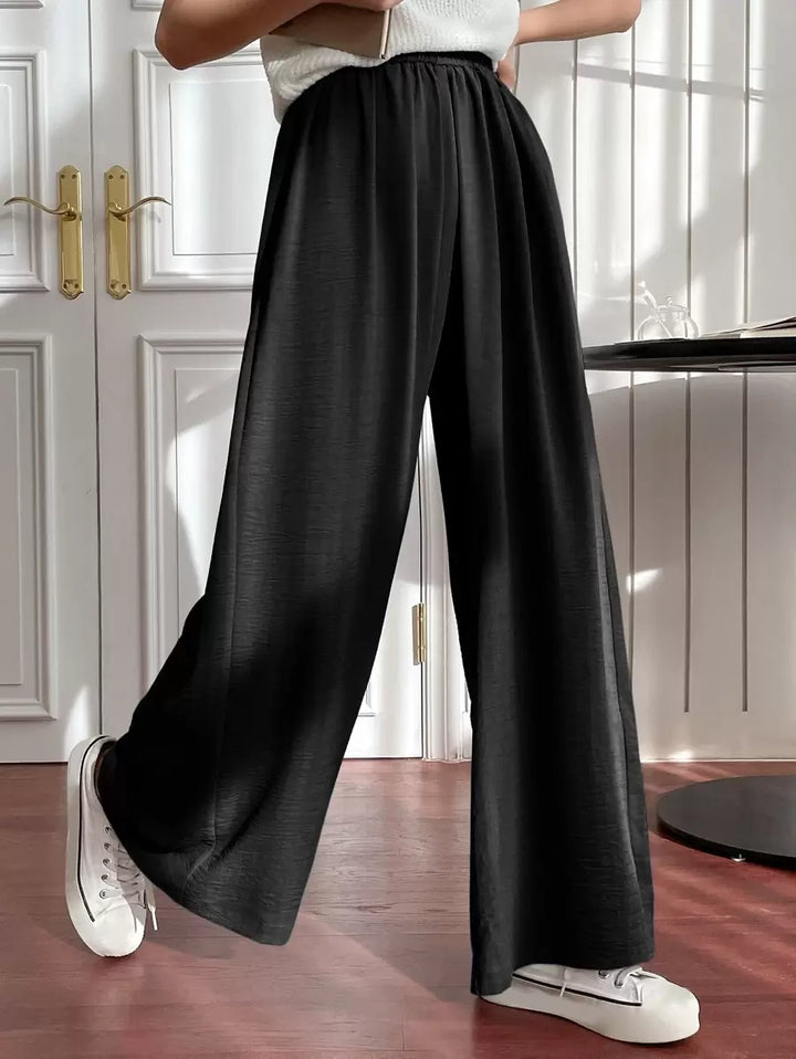 Fluid Silk-Blend Trousers