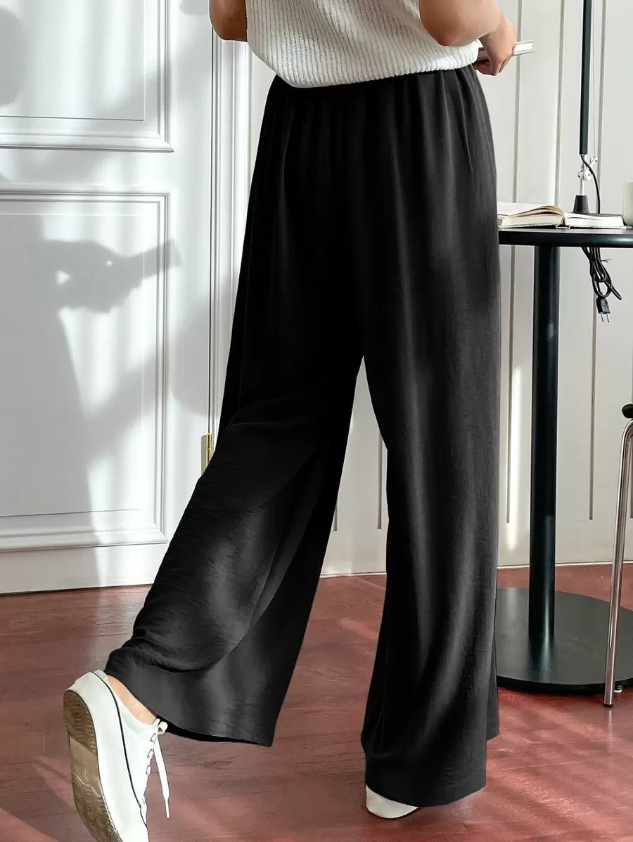 Fluid Silk-Blend Trousers