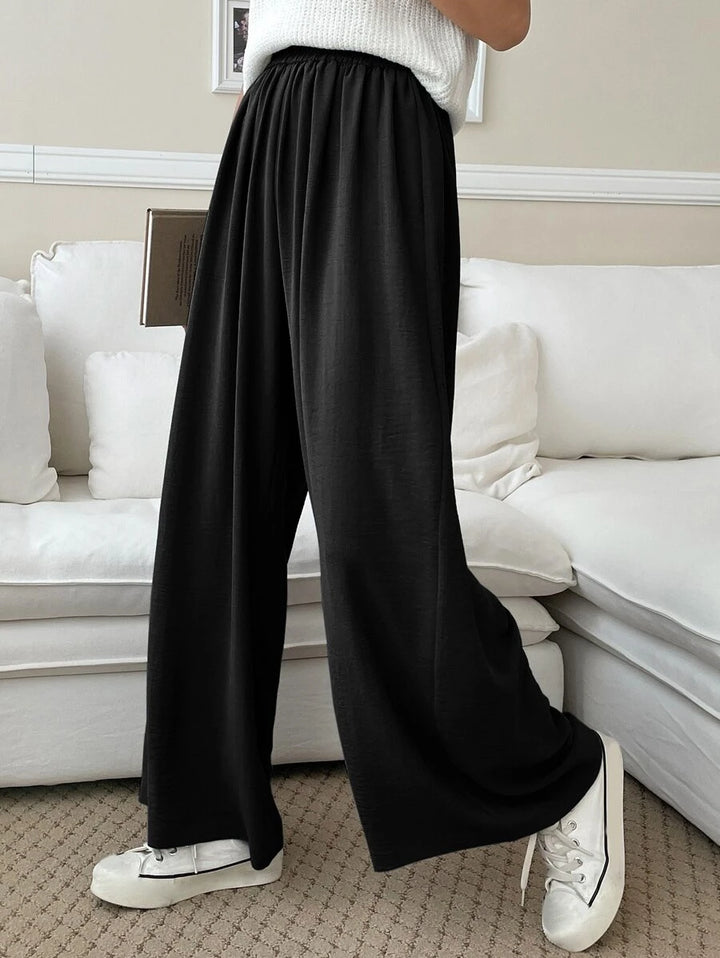 Fluid Silk-Blend Trousers