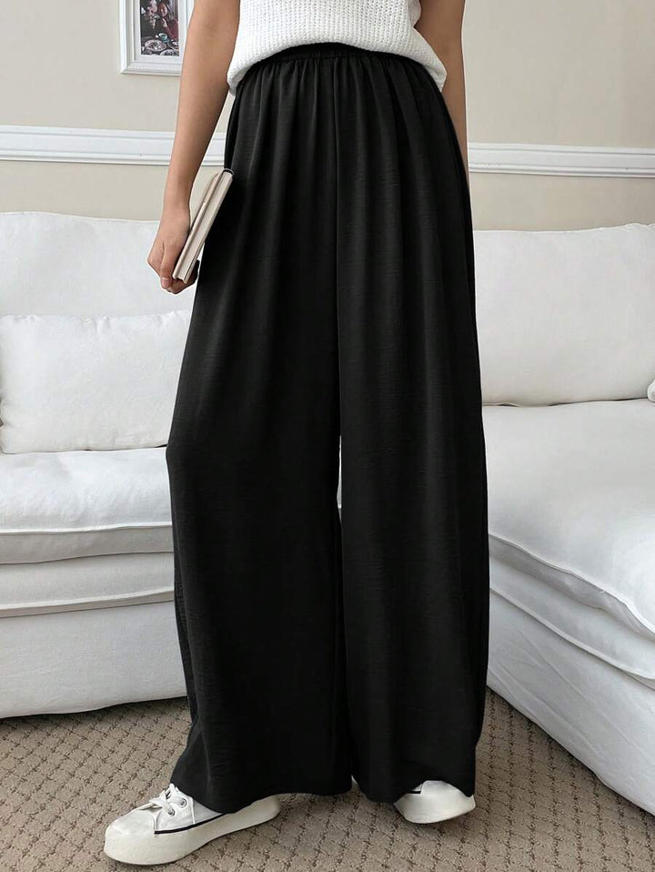 Fluid Silk-Blend Trousers