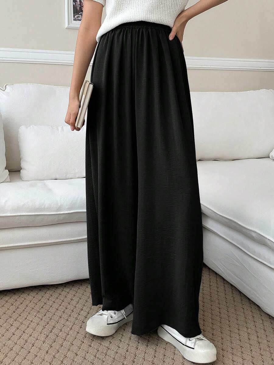 Fluid Silk-Blend Trousers