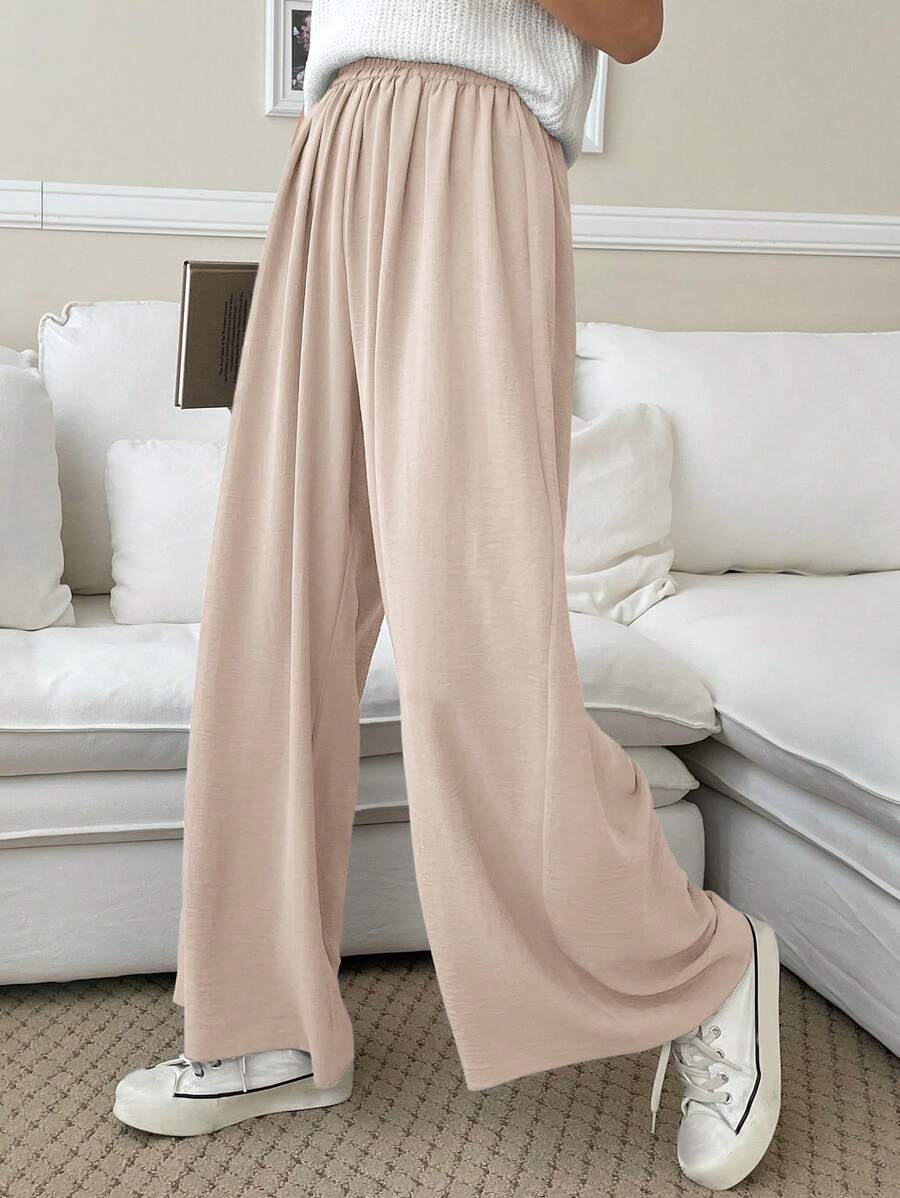 Fluid Silk-Blend Trousers