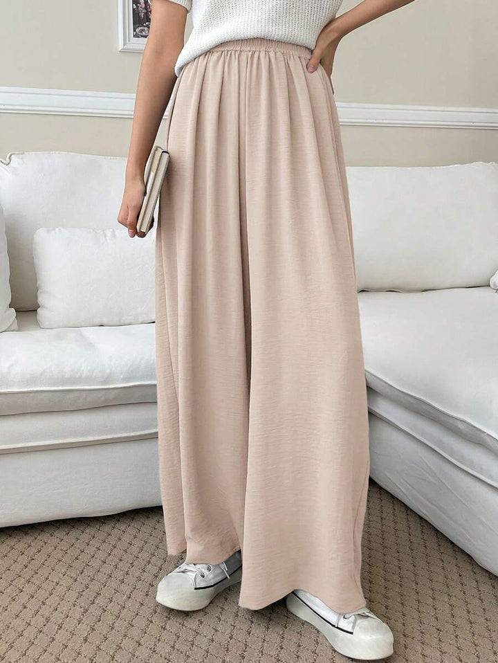 Fluid Silk-Blend Trousers