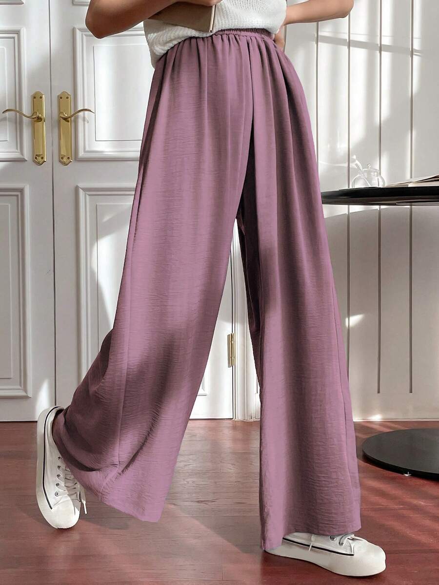 Fluid Silk-Blend Trousers