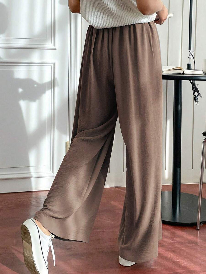 Fluid Silk-Blend Trousers