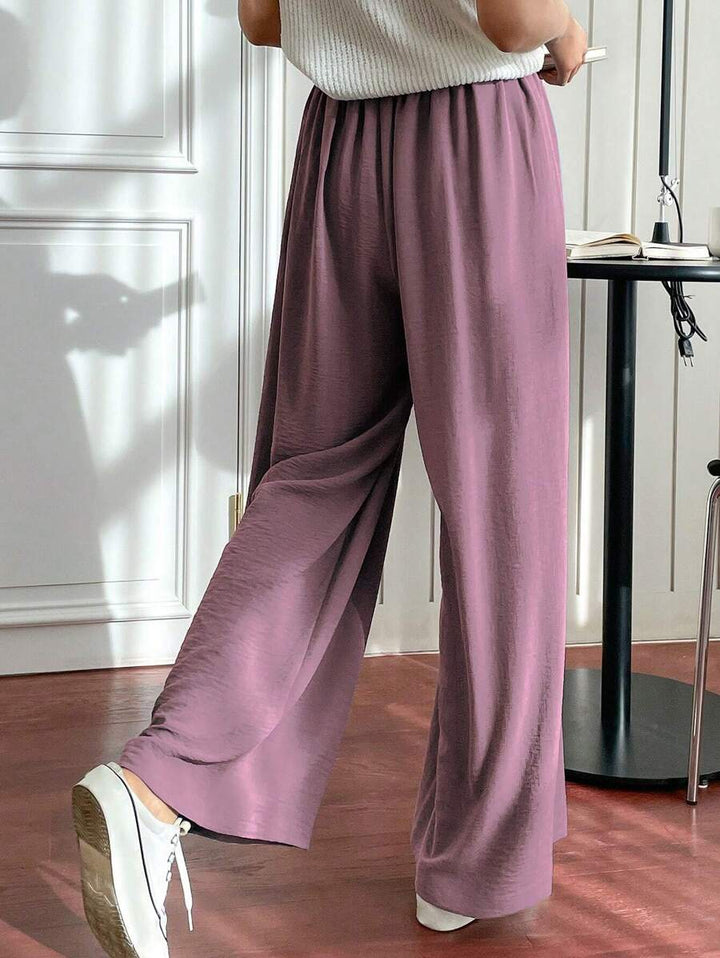 Fluid Silk-Blend Trousers