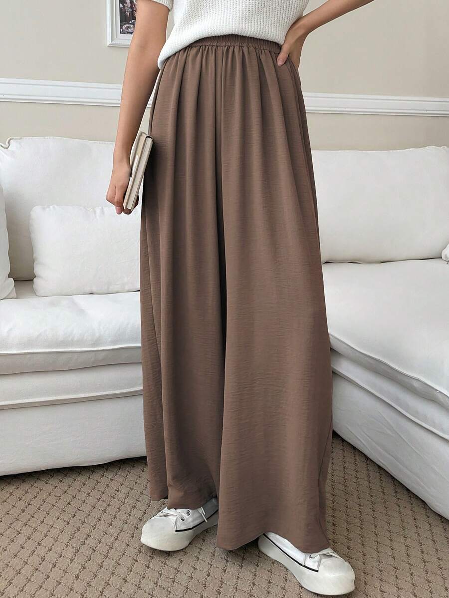Fluid Silk-Blend Trousers