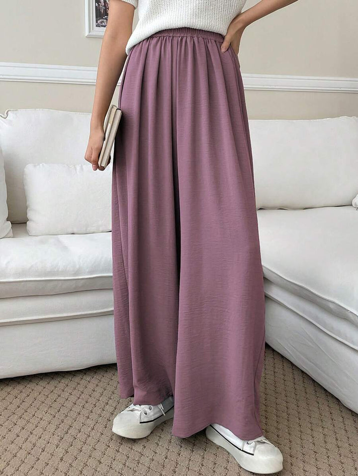Fluid Silk-Blend Trousers