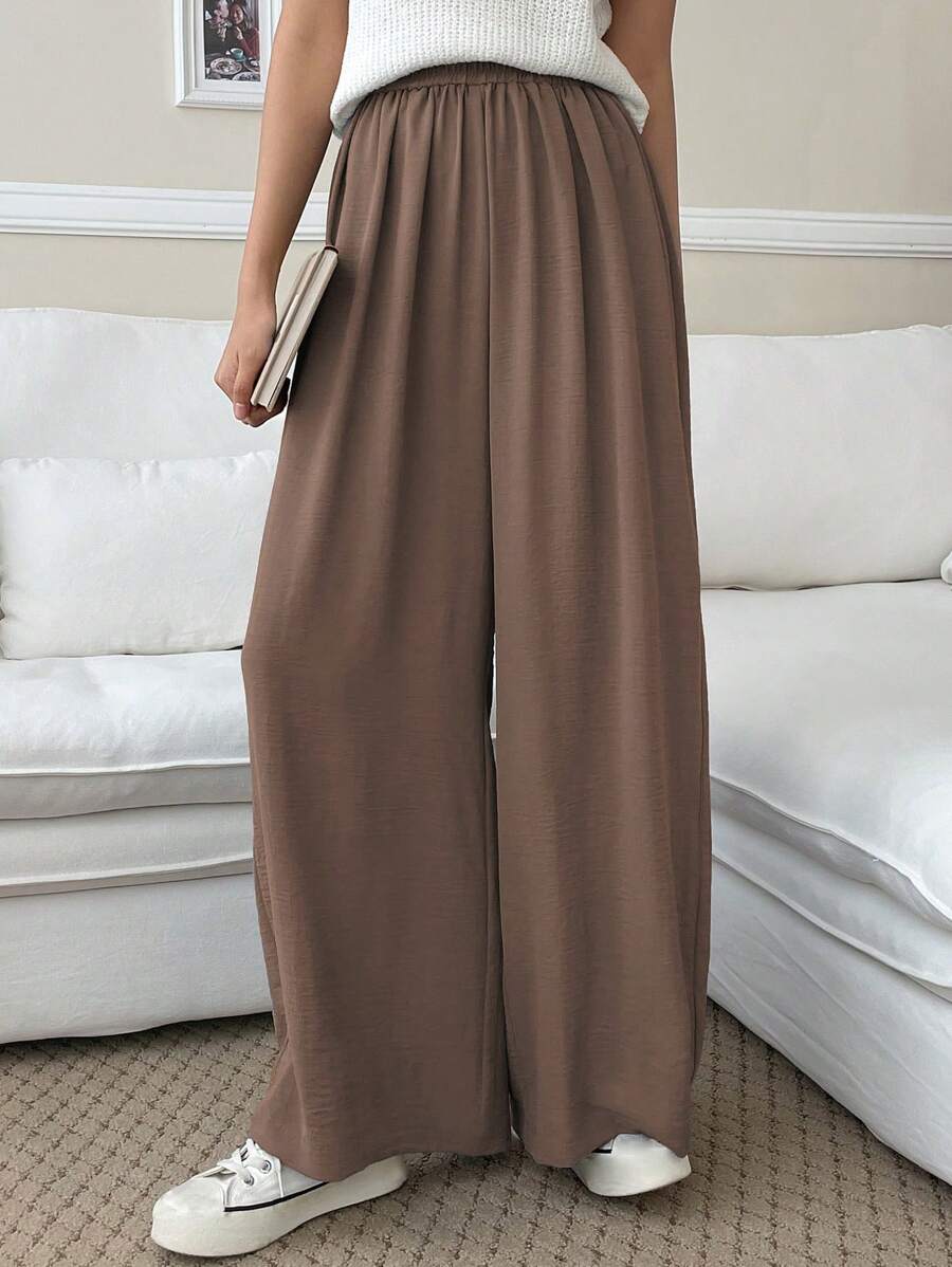 Fluid Silk-Blend Trousers