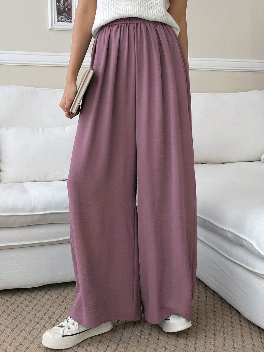 Fluid Silk-Blend Trousers