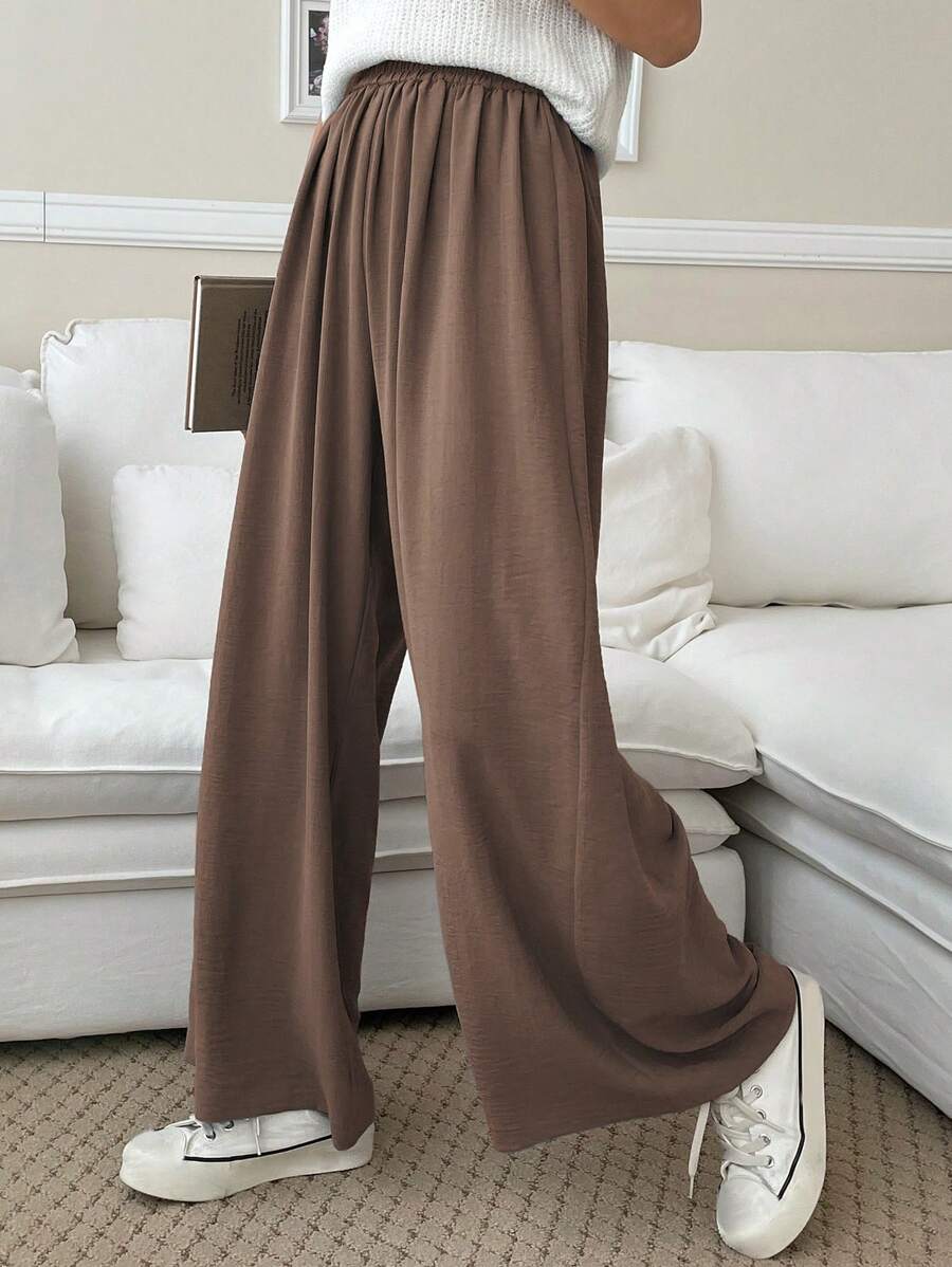 Fluid Silk-Blend Trousers