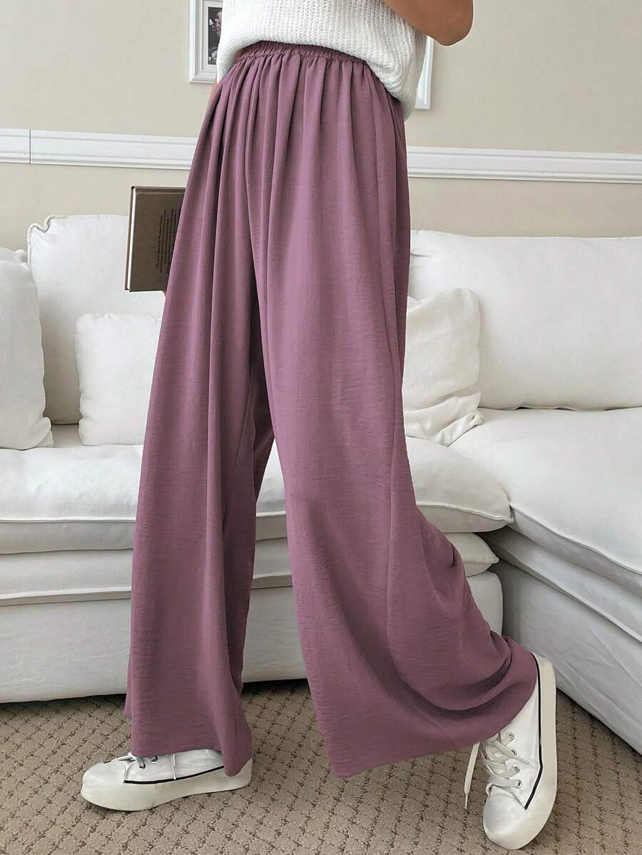 Fluid Silk-Blend Trousers