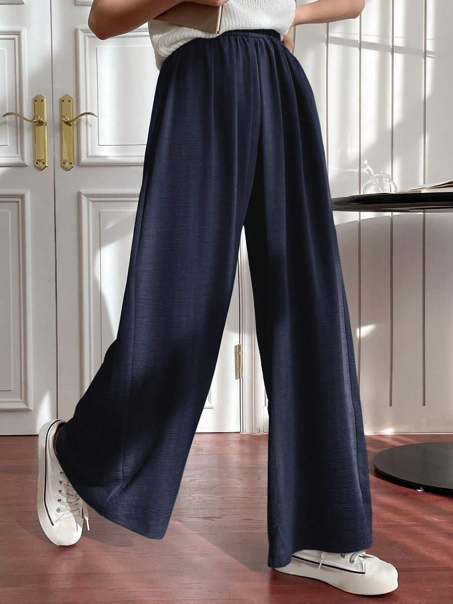 Fluid Silk-Blend Trousers