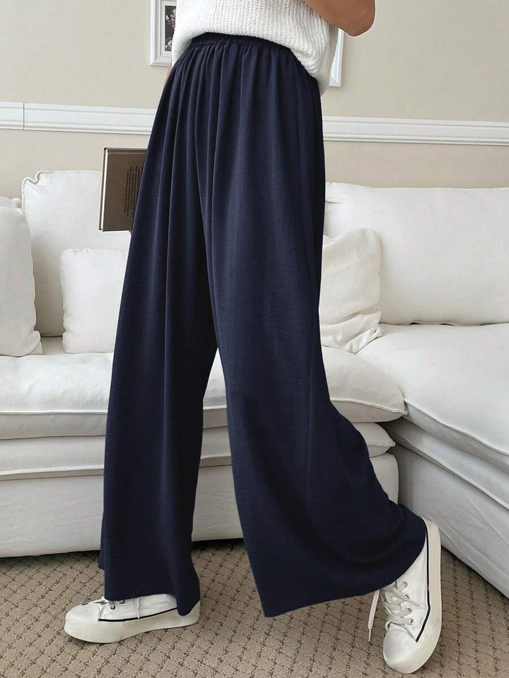 Fluid Silk-Blend Trousers