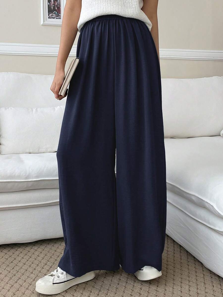 Fluid Silk-Blend Trousers