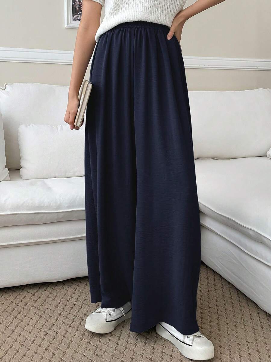 Fluid Silk-Blend Trousers