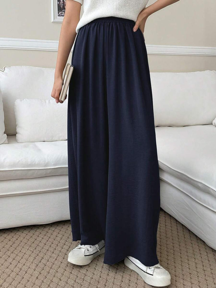 Fluid Silk-Blend Trousers