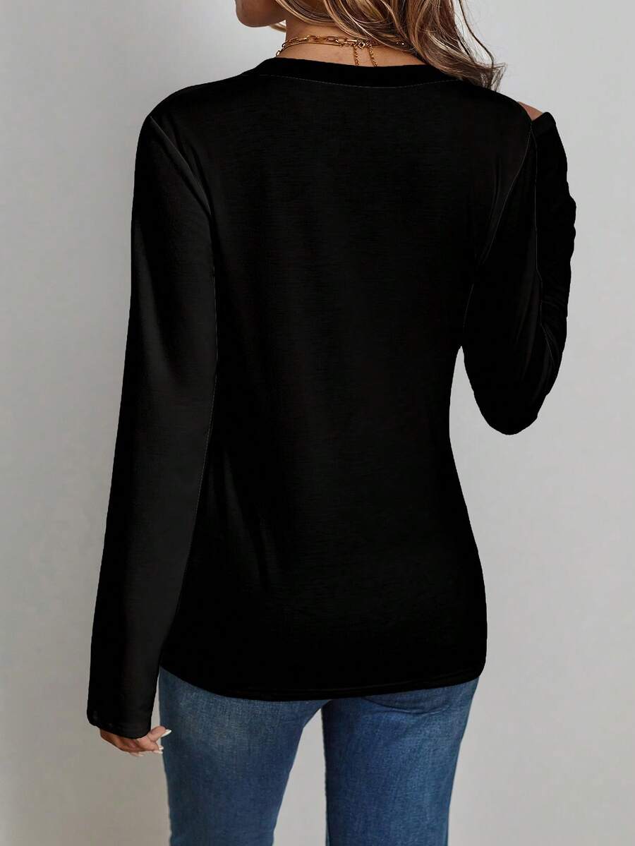 Long-Sleeve V-Neck