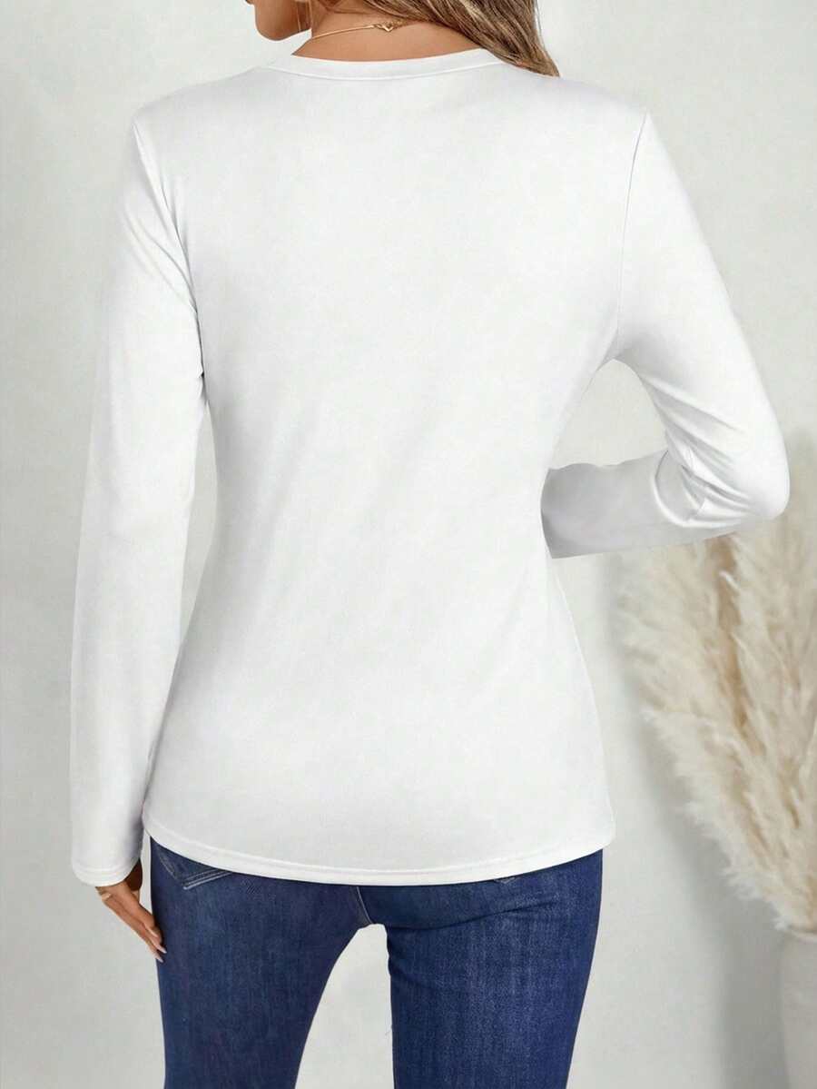 Long-Sleeve V-Neck