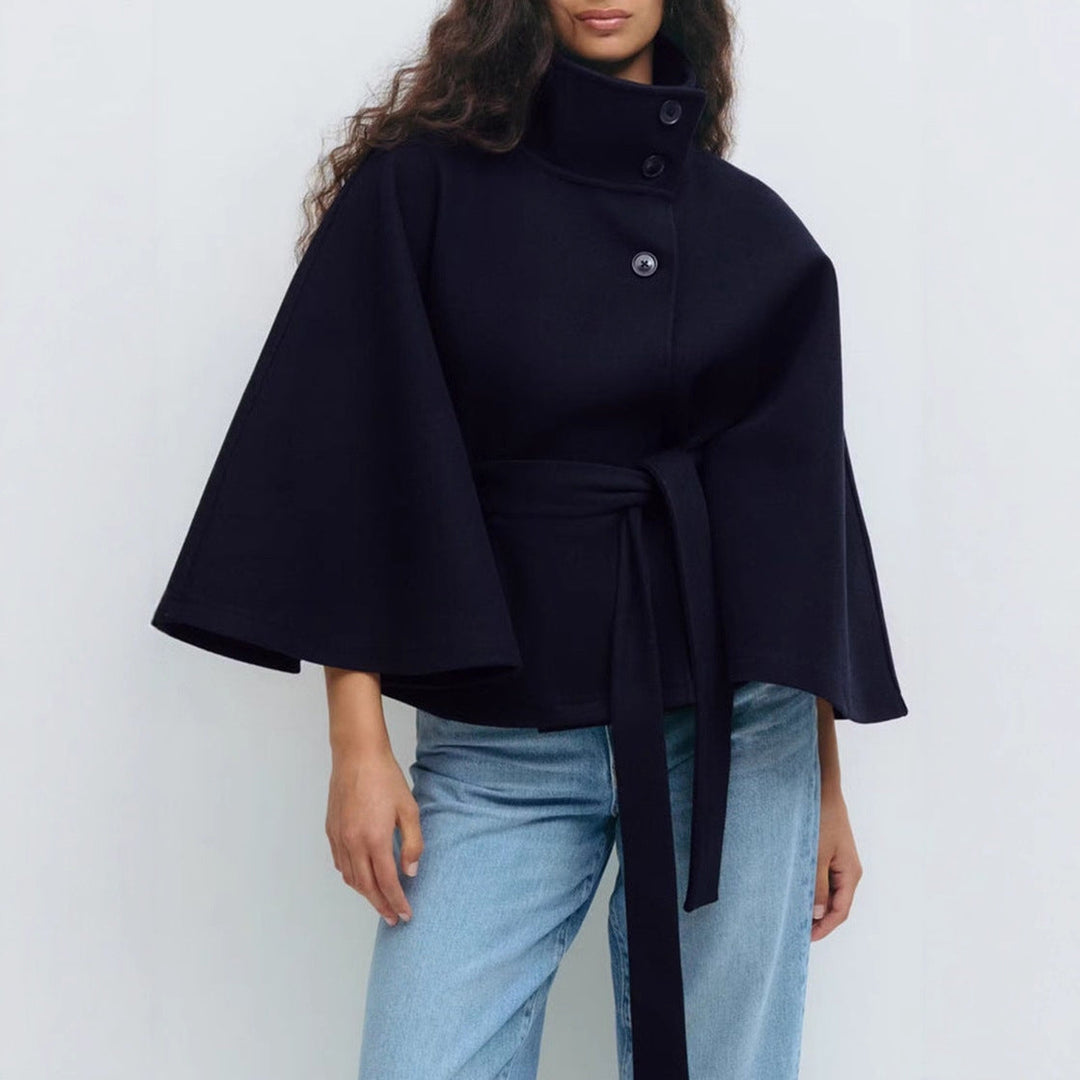 Belted Style Wool Jacket