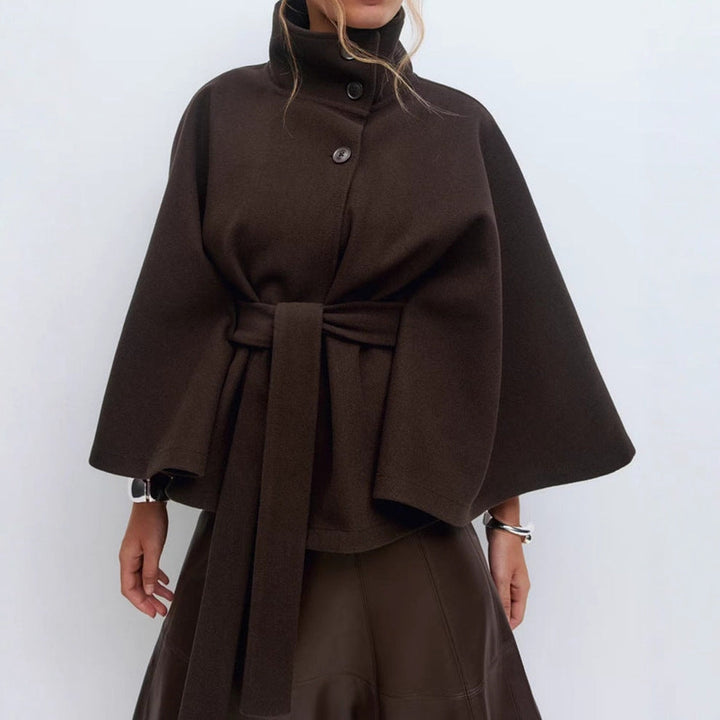 Belted Style Wool Jacket