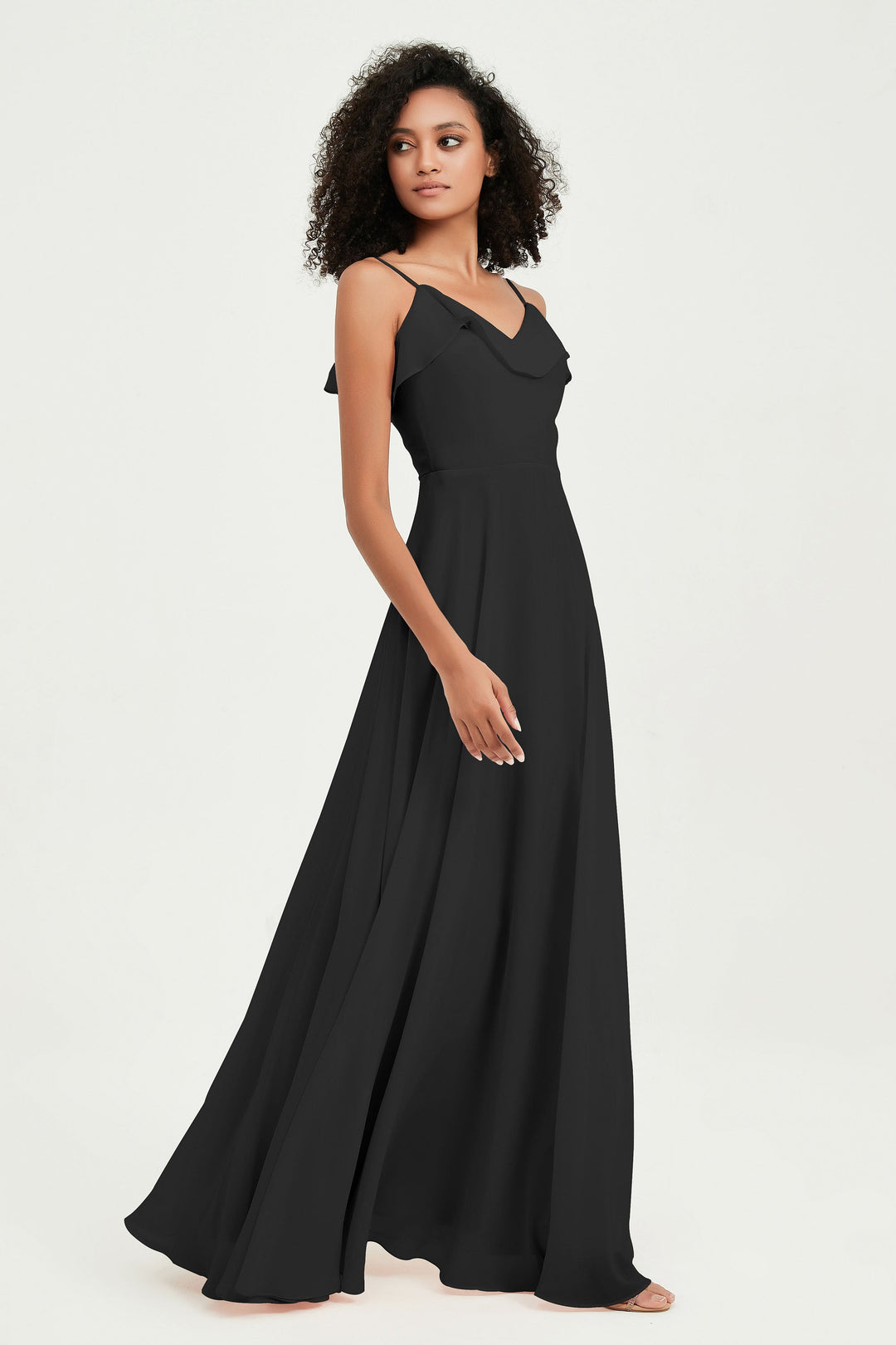 Hailey | Abito maxi damigella aperto sul retro