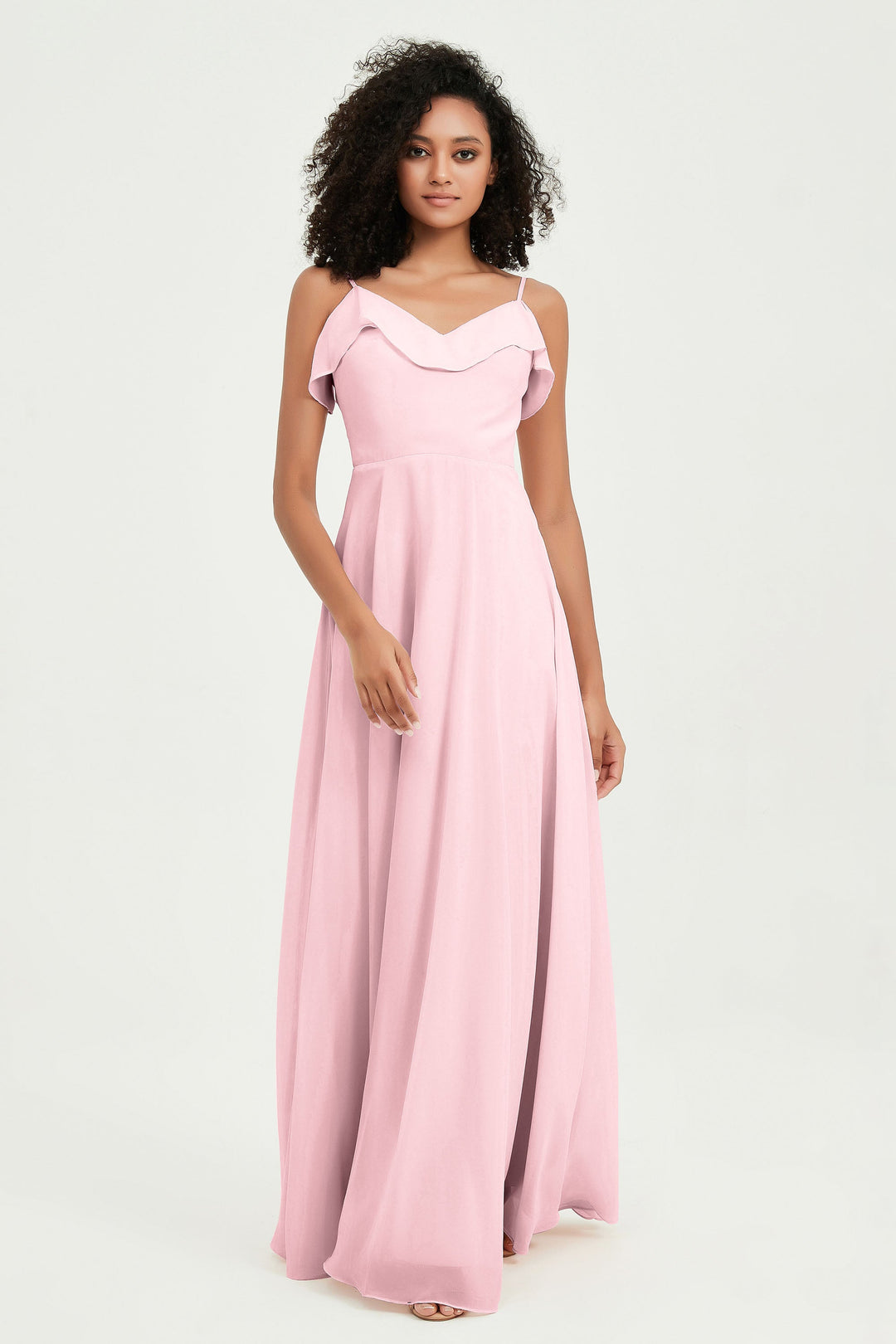 Hailey | Abito maxi damigella aperto sul retro