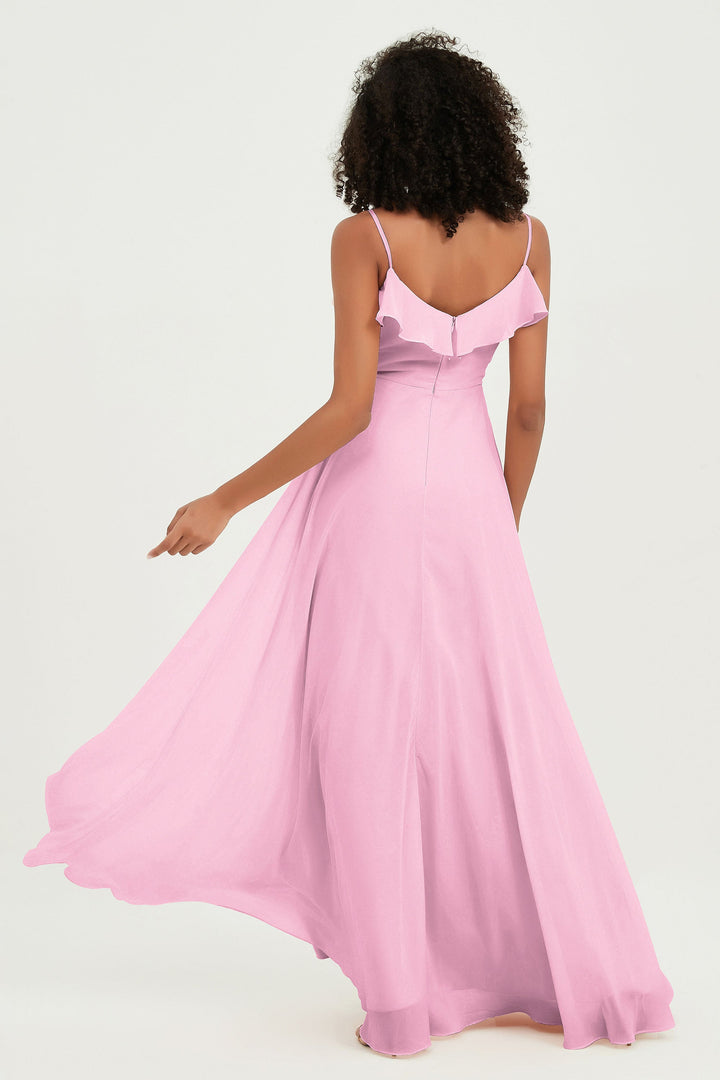 Hailey | Abito maxi damigella aperto sul retro