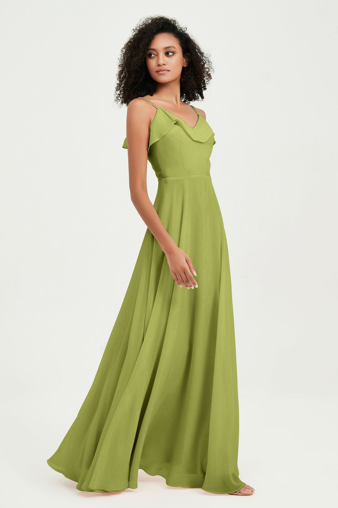 Hailey | Abito maxi damigella aperto sul retro