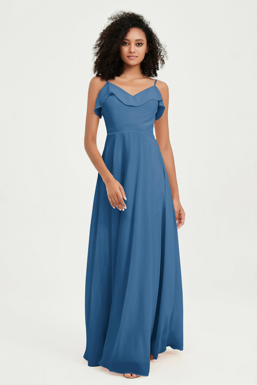 Hailey | Abito maxi damigella aperto sul retro