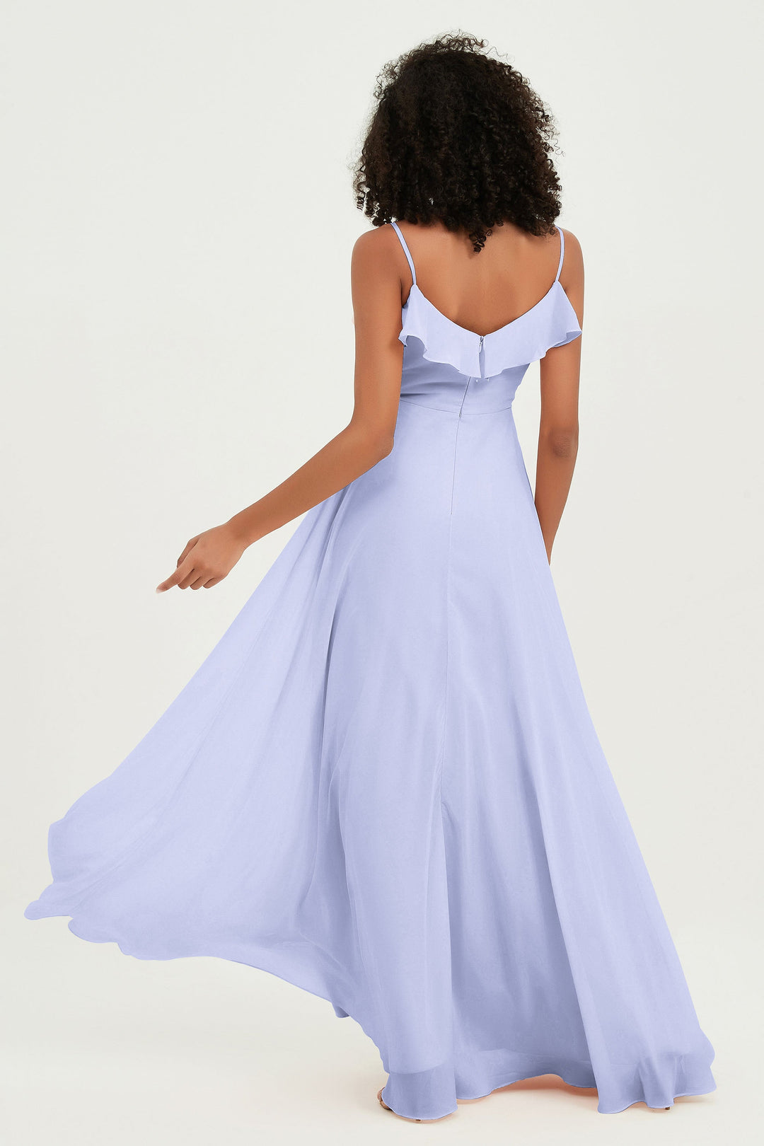 Hailey | Abito maxi damigella aperto sul retro