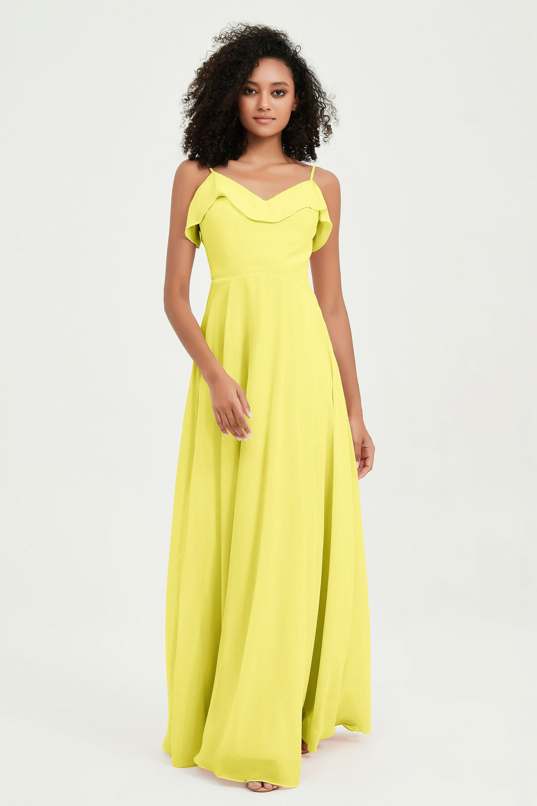 Hailey | Abito maxi damigella aperto sul retro