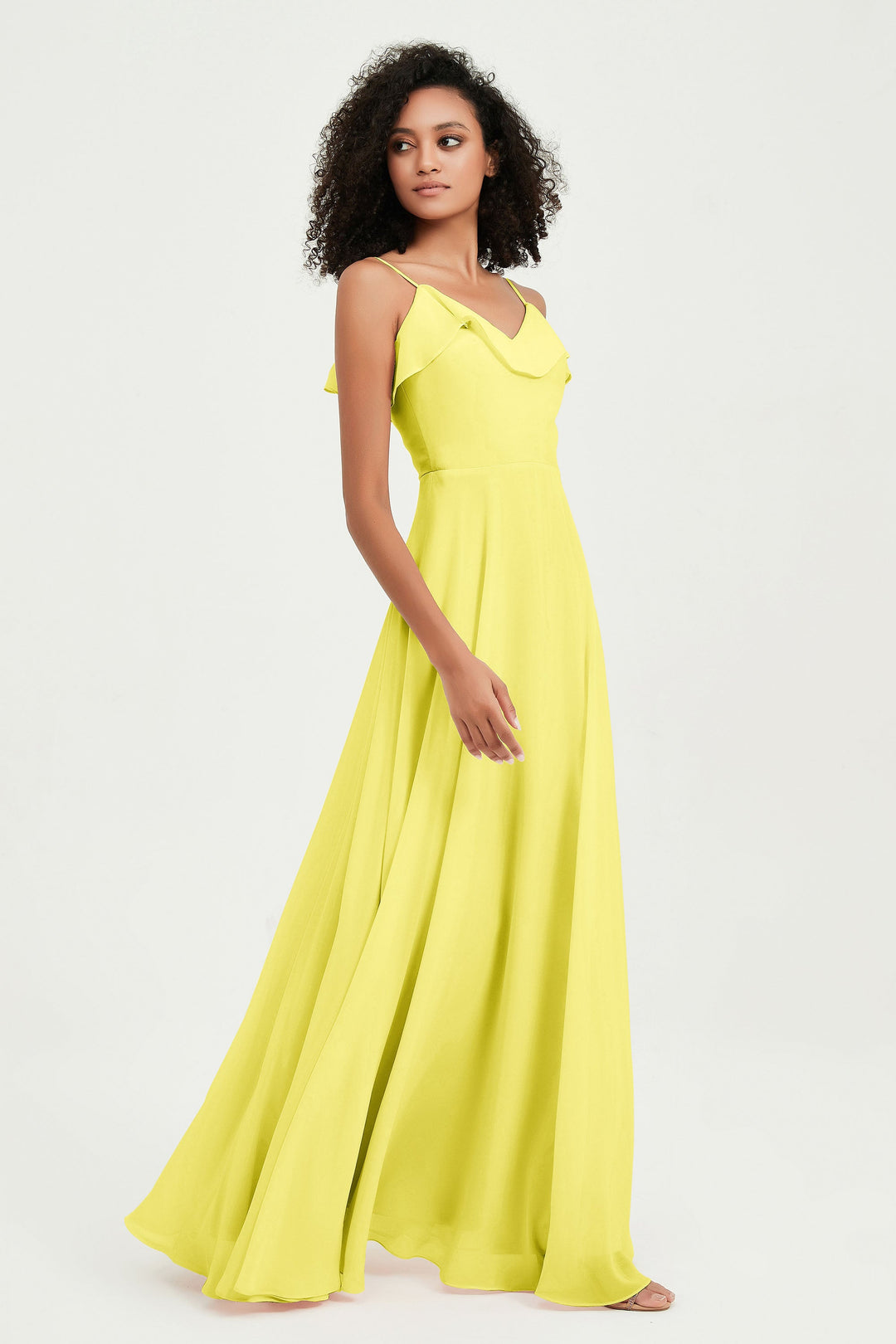 Hailey | Abito maxi damigella aperto sul retro