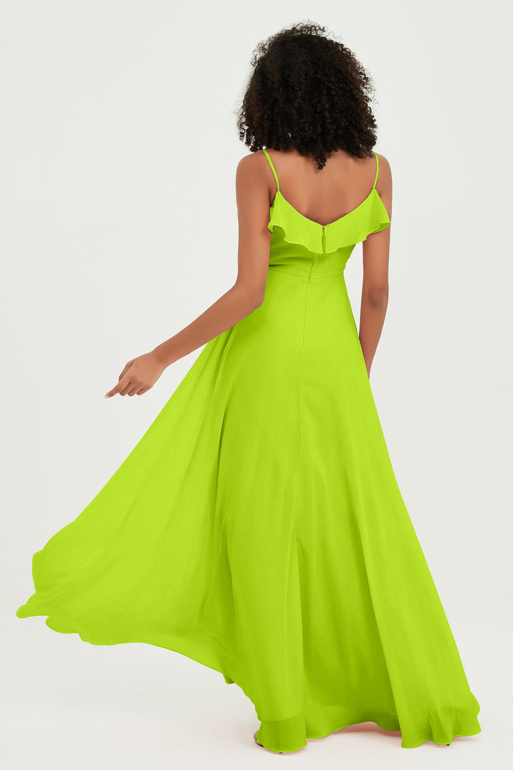 Hailey | Abito maxi damigella aperto sul retro
