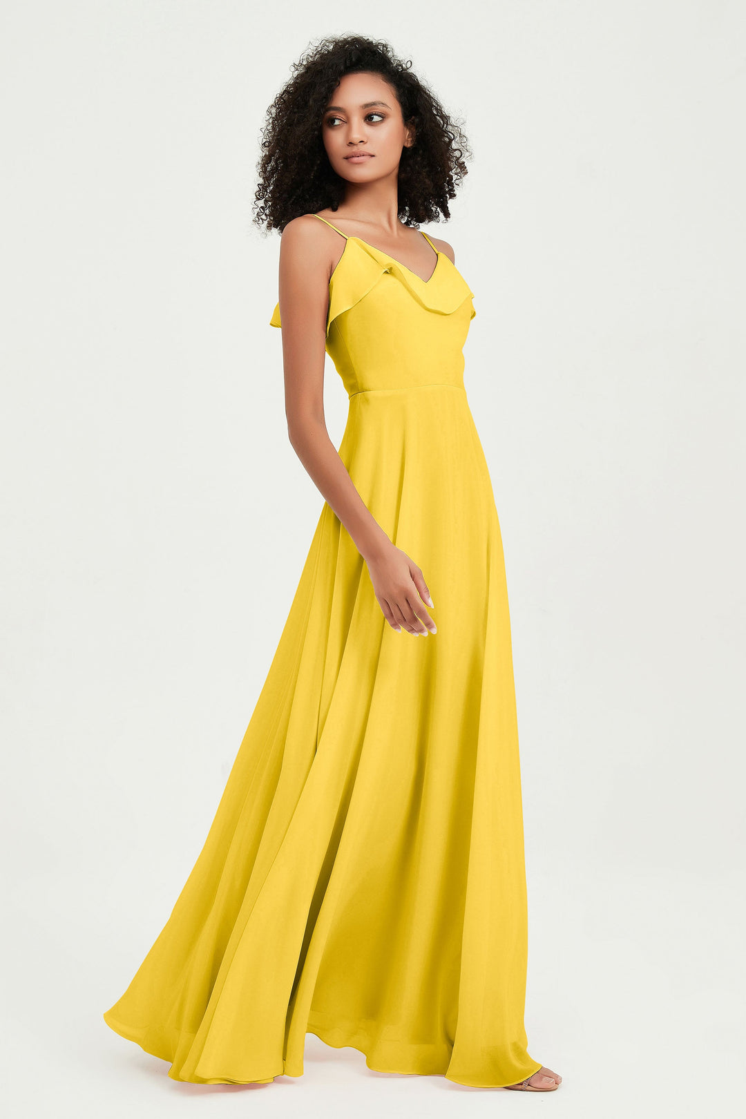 Hailey | Abito maxi damigella aperto sul retro