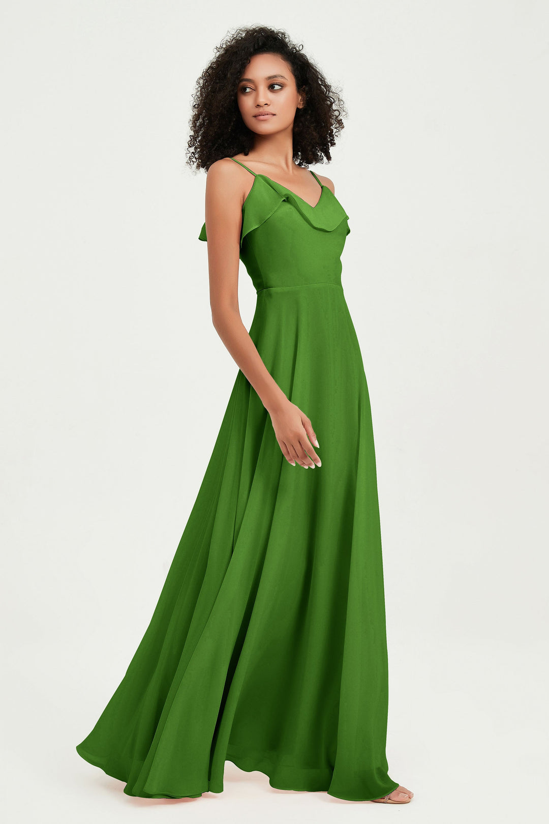 Hailey | Abito maxi damigella aperto sul retro