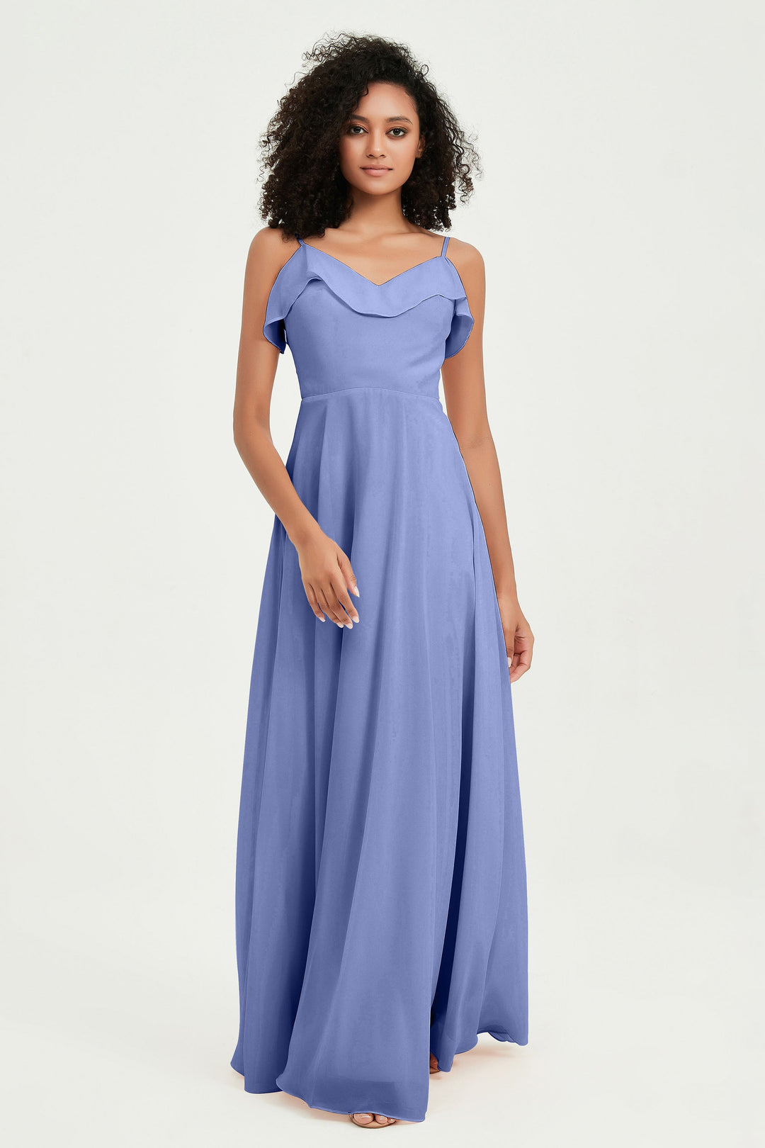 Hailey | Abito maxi damigella aperto sul retro