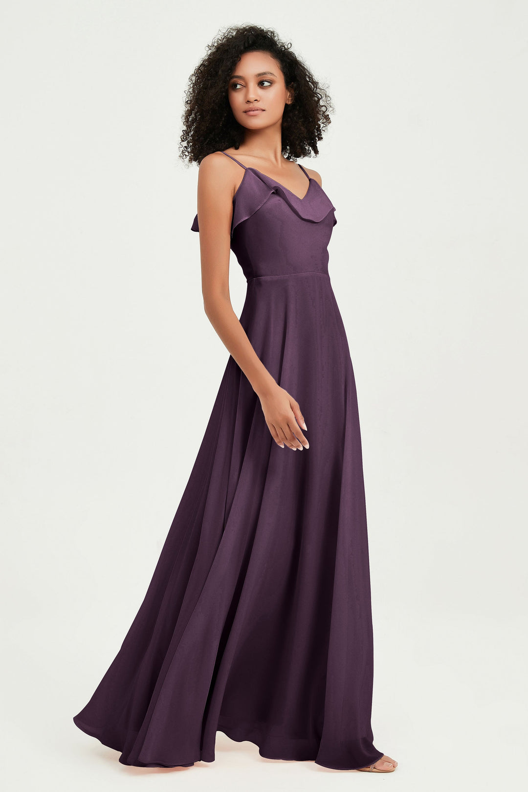 Hailey | Abito maxi damigella aperto sul retro
