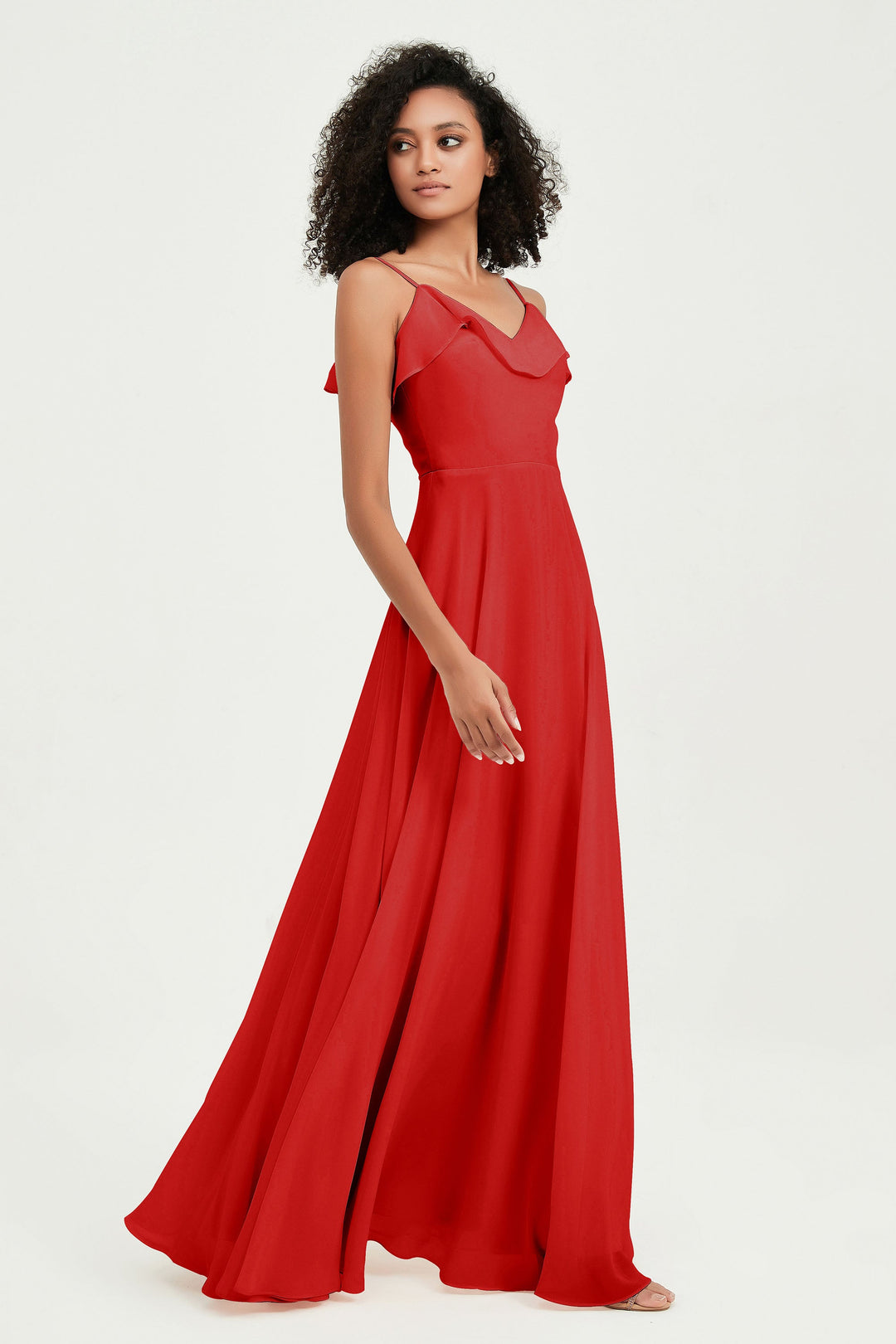 Hailey | Abito maxi damigella aperto sul retro