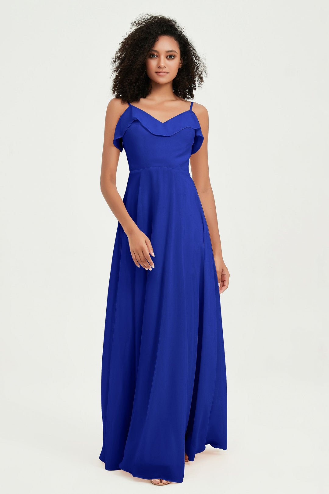 Hailey | Abito maxi damigella aperto sul retro