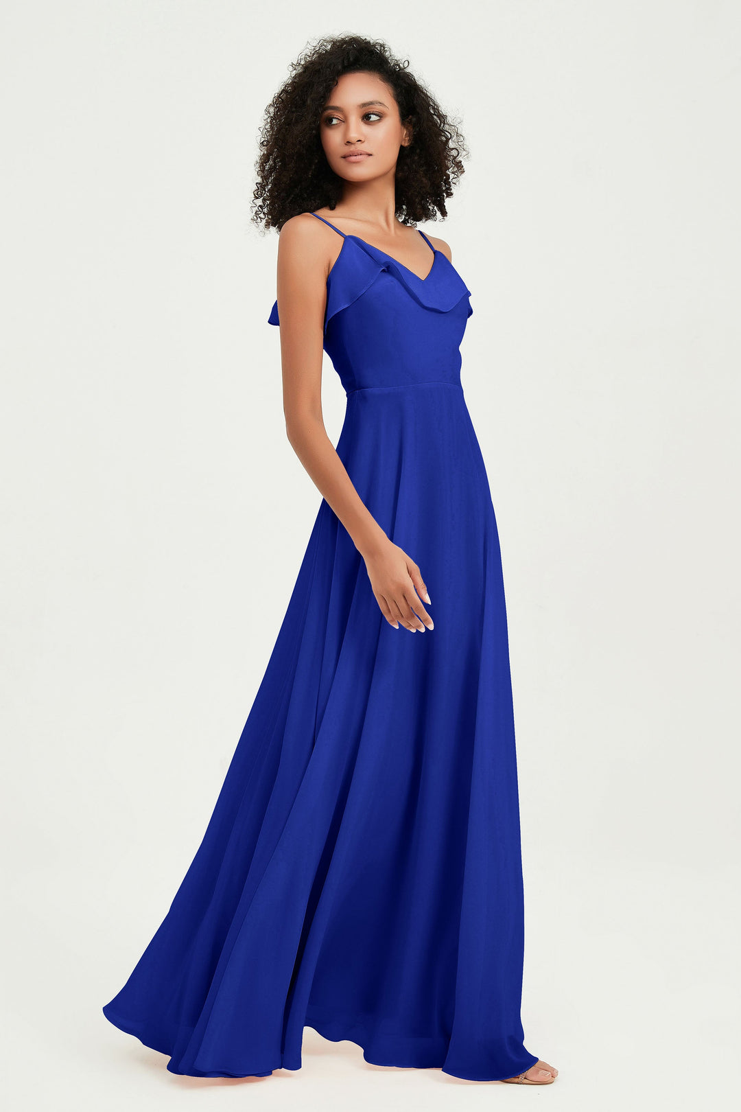 Hailey | Abito maxi damigella aperto sul retro