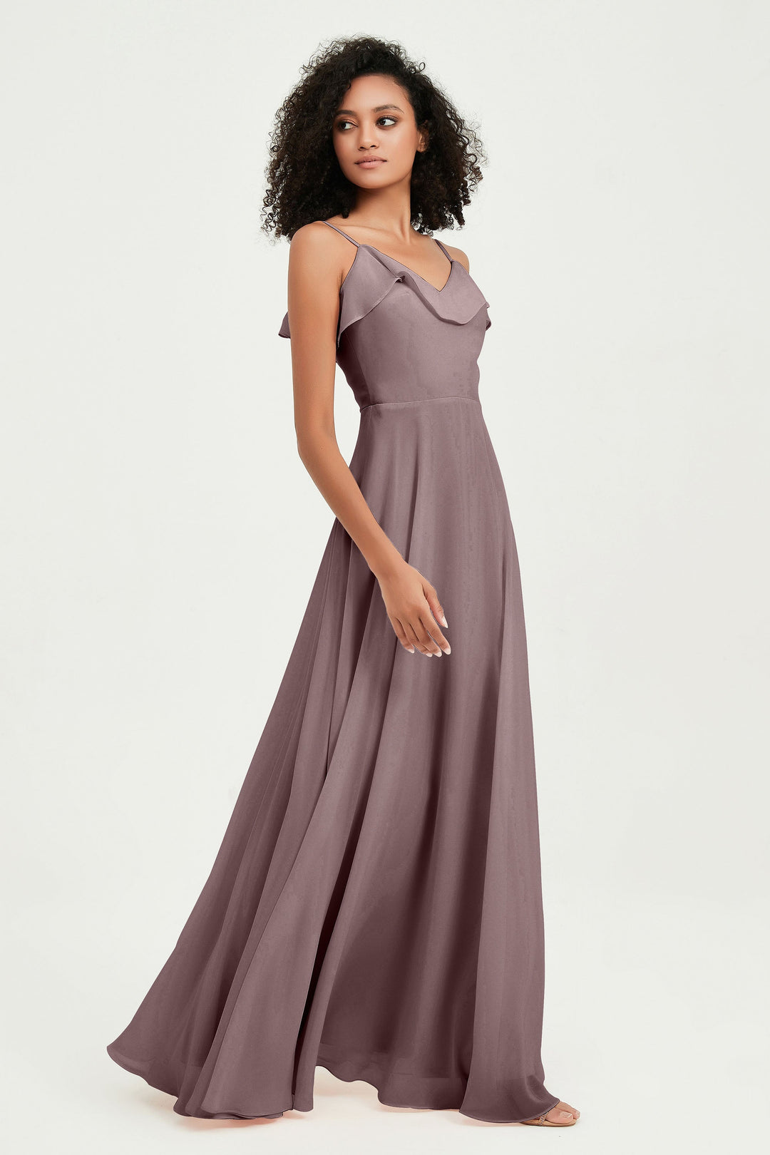 Hailey | Abito maxi damigella aperto sul retro