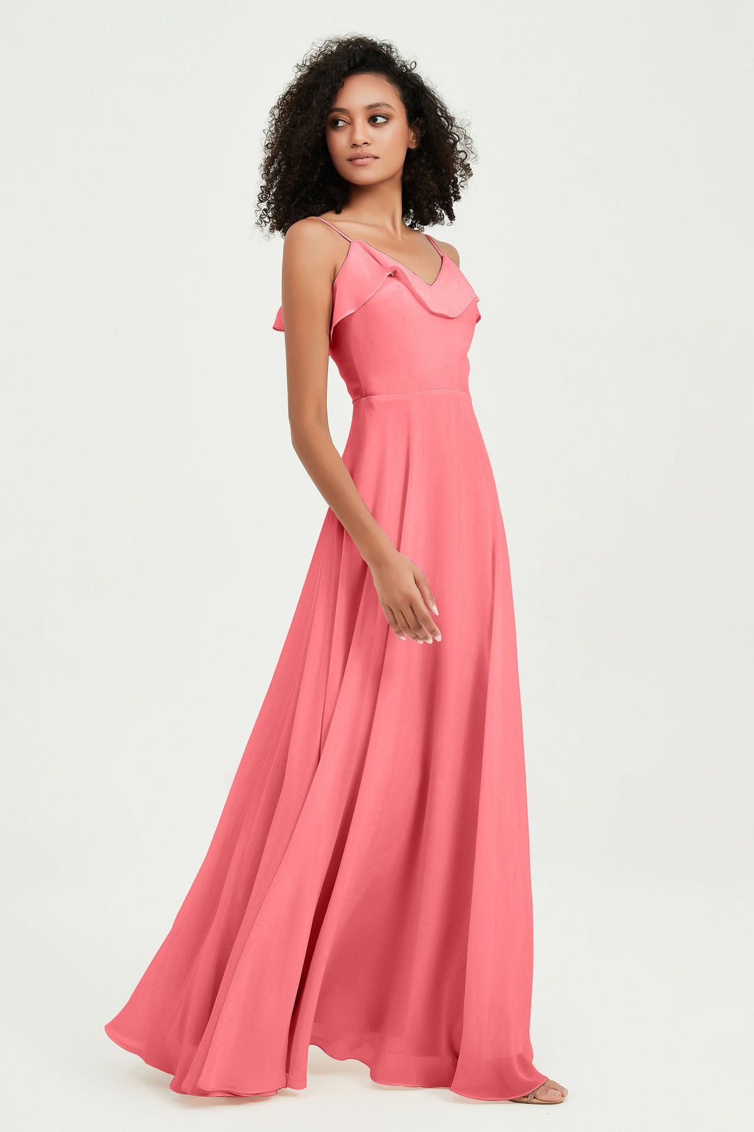 Hailey | Abito maxi damigella aperto sul retro