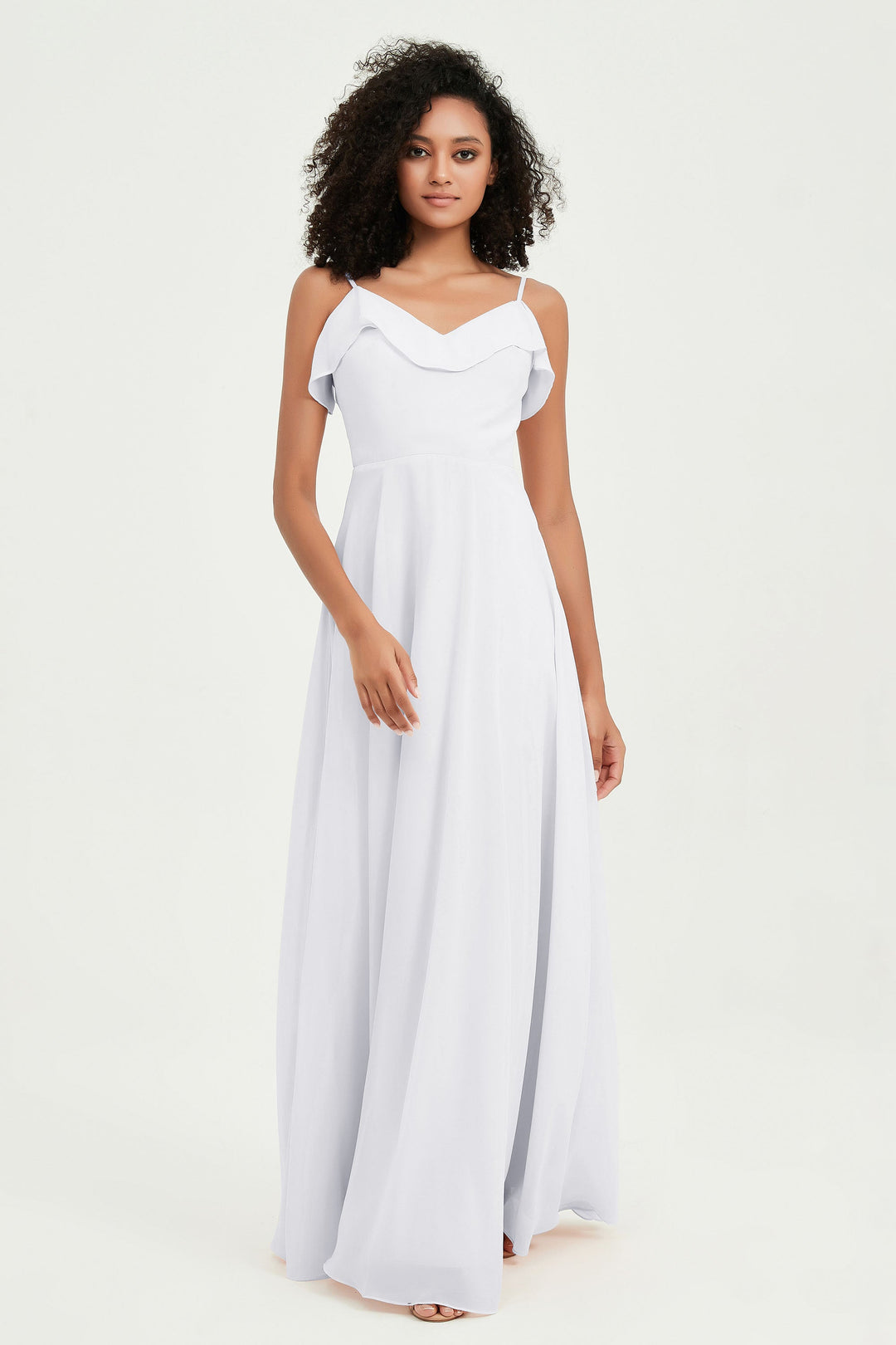 Hailey | Abito maxi damigella aperto sul retro