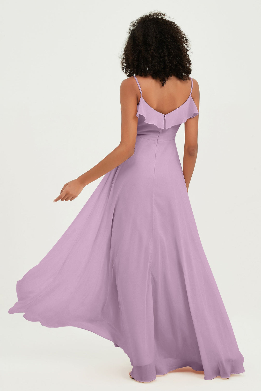 Hailey | Abito maxi damigella aperto sul retro